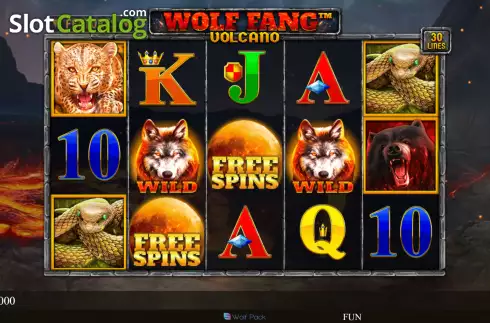 Скрин2. Wolf Fang - Volcano слот