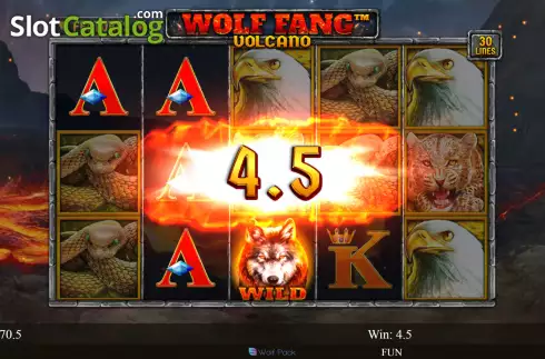 Скрин4. Wolf Fang - Volcano слот
