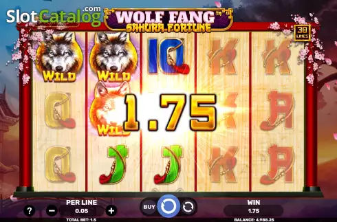 Скрин4. Wolf Fang Sakura Fortune слот