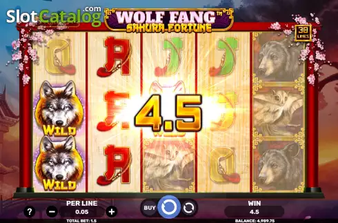 Скрин5. Wolf Fang Sakura Fortune слот