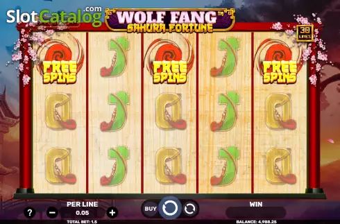 Скрин7. Wolf Fang Sakura Fortune слот