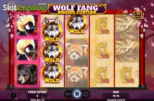 Скрин9. Wolf Fang Sakura Fortune слот