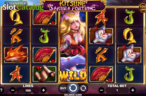 Скрин3. Kitsune Sakura Fortune слот