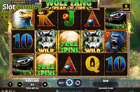 Скрин2. Wolf Fang Spear of Fire слот