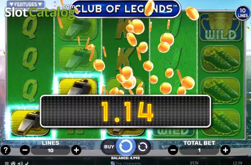 Скрин3. Club of Legends слот