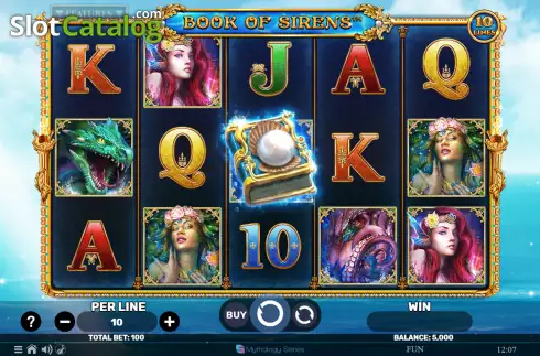 Скрин2. Book of Sirens The Golden Era слот