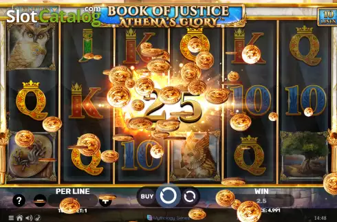 Скрин4. Book of Justice Athena's Glory слот