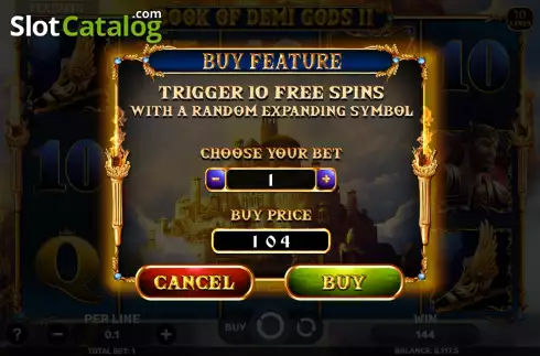Скрин6. Book of Demi Gods II - The Golden Era слот