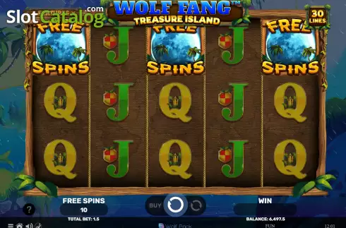 Скрин5. Wolf Fang - Treasure Island слот