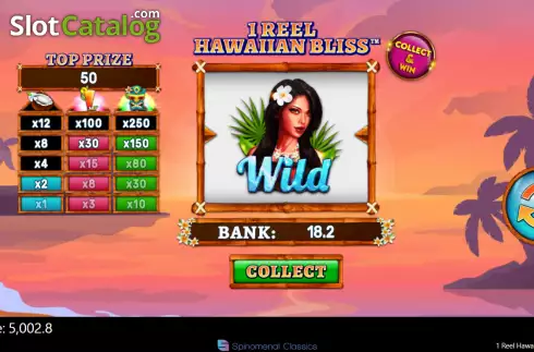Скрин3. 1 Reel Hawaiian Bliss слот