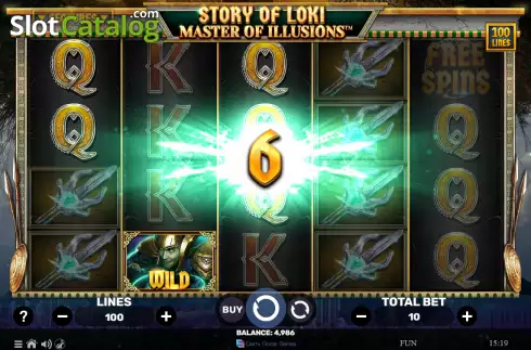 Скрин3. Story of Loki Master of Illusions слот