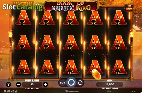 Скрин4. Book of Majestic King слот