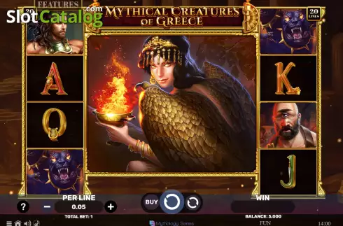 Скрин2. Mythical Creatures Of Greece слот