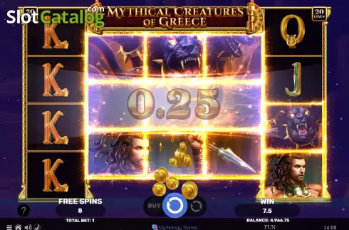 Скрин6. Mythical Creatures Of Greece слот