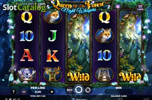 Скрин2. Queen of the Forest - Night Whispers слот