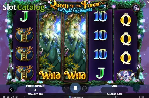 Скрин6. Queen of the Forest - Night Whispers слот