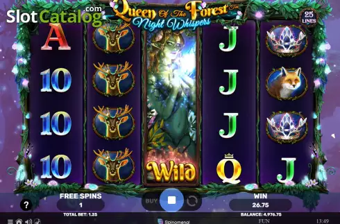 Скрин7. Queen of the Forest - Night Whispers слот