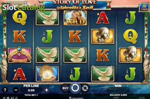 Скрин2. Story of Love - Aphrodite's Spell слот