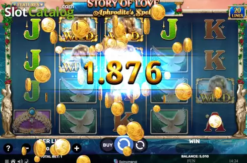 Скрин3. Story of Love - Aphrodite's Spell слот