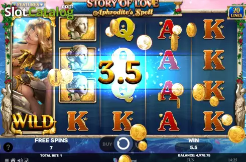 Скрин6. Story of Love - Aphrodite's Spell слот
