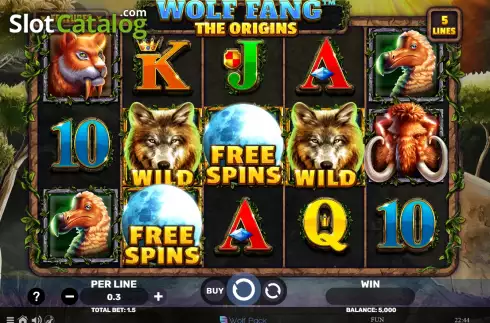 Скрин2. Wolf Fang - The Origins слот