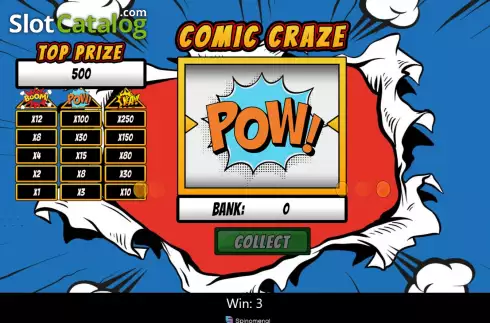 Скрин4. Comic Craze слот