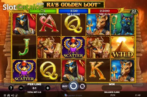 Скрин2. Ra's Golden Loot слот