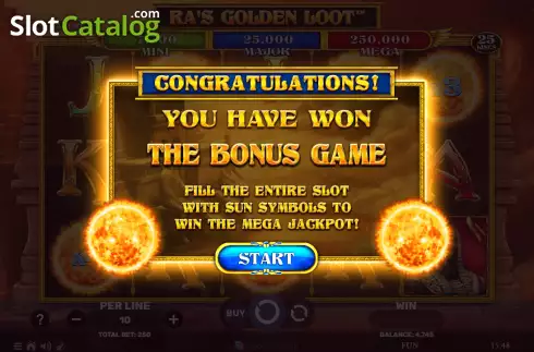 Скрин5. Ra's Golden Loot слот