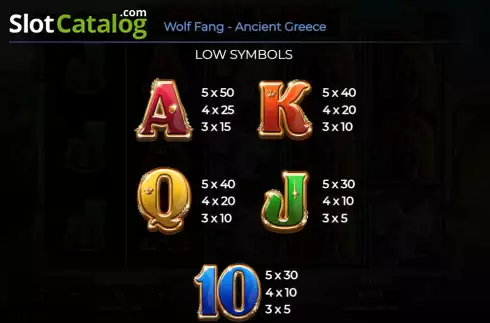 Скрин8. Wolf Fang - Ancient Greece слот