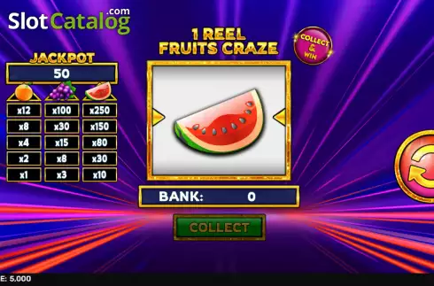 Скрин3. 1 Reel - Frutis Craze слот