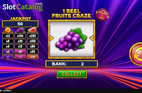 Скрин5. 1 Reel - Frutis Craze слот