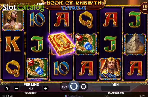 Скрин2. Book of Rebirth Extreme слот