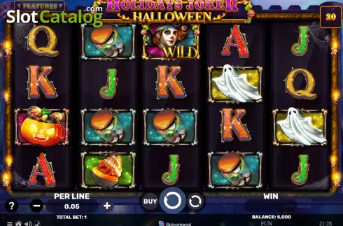 Скрин2. Holidays Joker Halloween слот