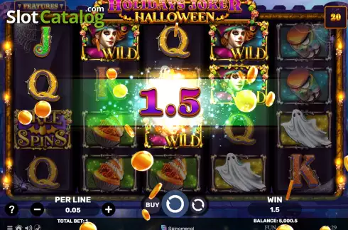 Скрин3. Holidays Joker Halloween слот