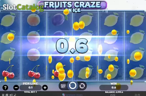 Скрин3. Fruits Craze On Ice слот