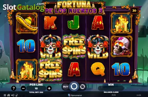 Скрин2. Fortuna De Los Muertos 3 слот