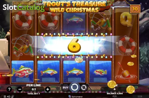 Скрин3. Trout's Treasure - Wild Christmas слот