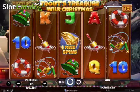 Скрин2. Trout's Treasure - Wild Christmas слот