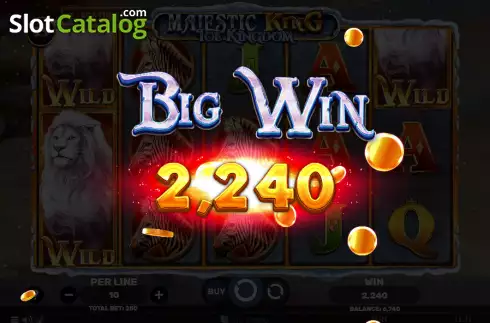 Скрин4. Majestic King - Ice Kingdom слот