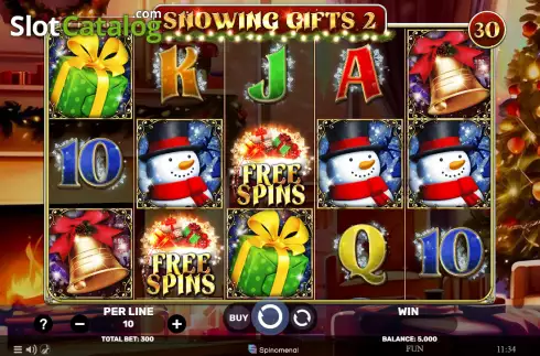 Скрин2. Snowing Gifts 2 слот