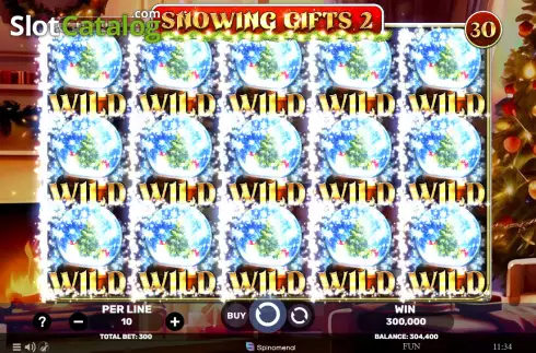 Скрин3. Snowing Gifts 2 слот