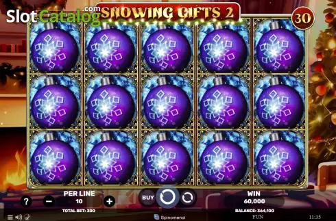 Скрин4. Snowing Gifts 2 слот