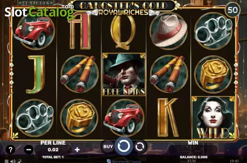 Скрин2. Gangster's Gold - Royal Riches слот