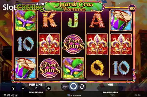 Скрин2. Mardi Gras Fortunes слот