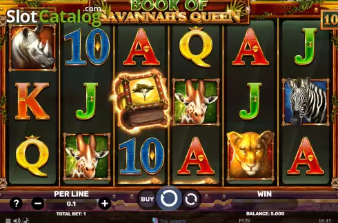 Скрин2. Book of Savannah's Queen слот