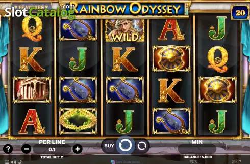 Скрин2. Rainbow Odyssey слот