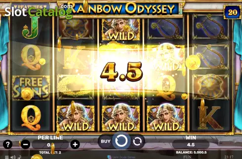 Скрин3. Rainbow Odyssey слот