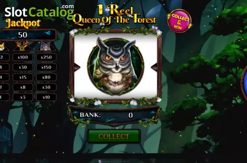 Скрин2. 1 Reel Queen of the Forest слот
