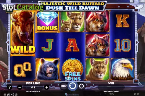 Скрин2. Majestic Wild Buffalo - Dusk Till Dawn слот