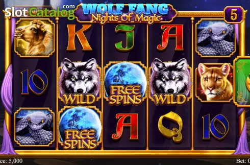 Скрин2. Wolf Fang - Nights of Magic слот